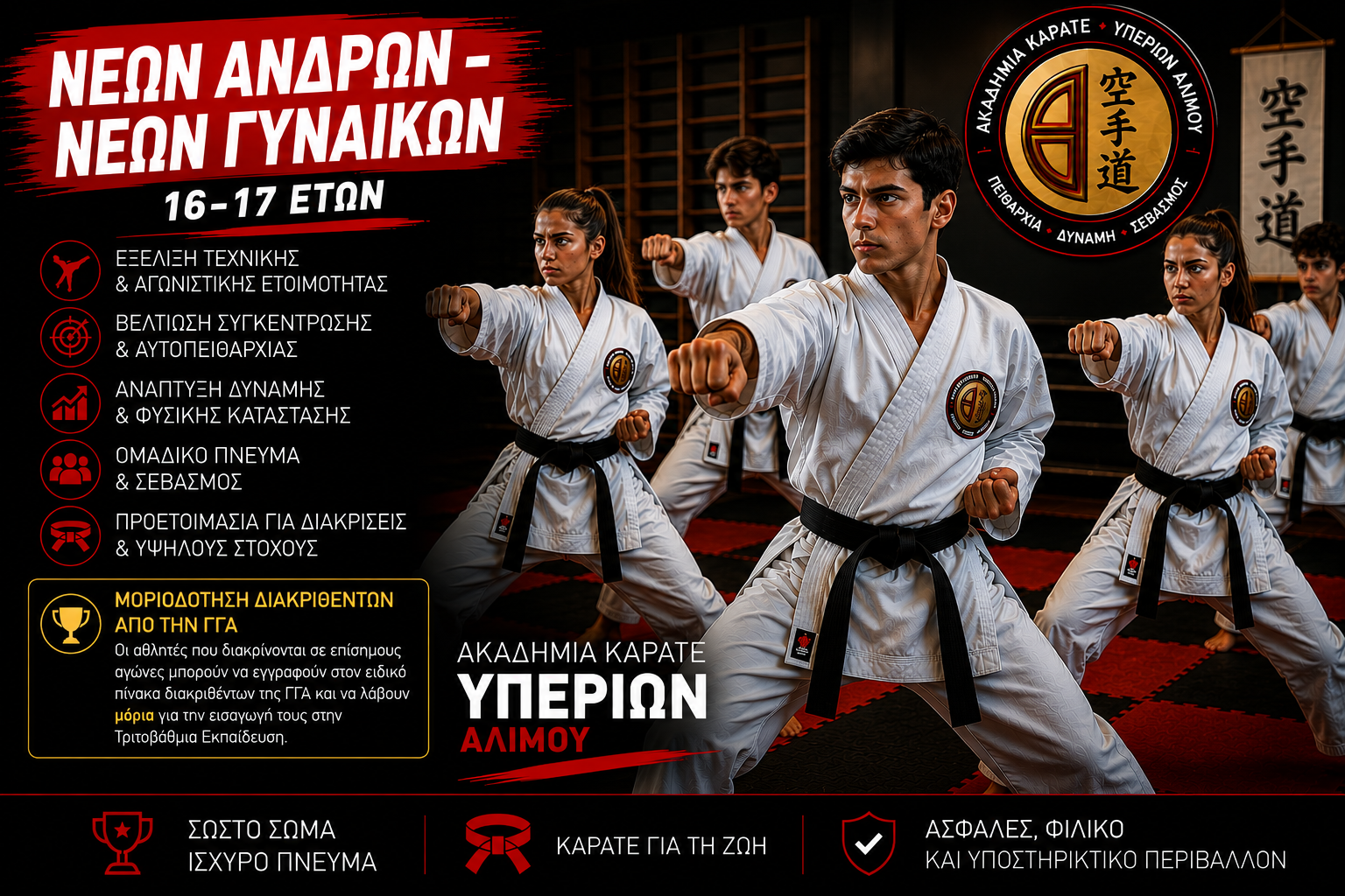 Νέων Ανδρών Νέων Γυναικών 16 έως 17 ετών